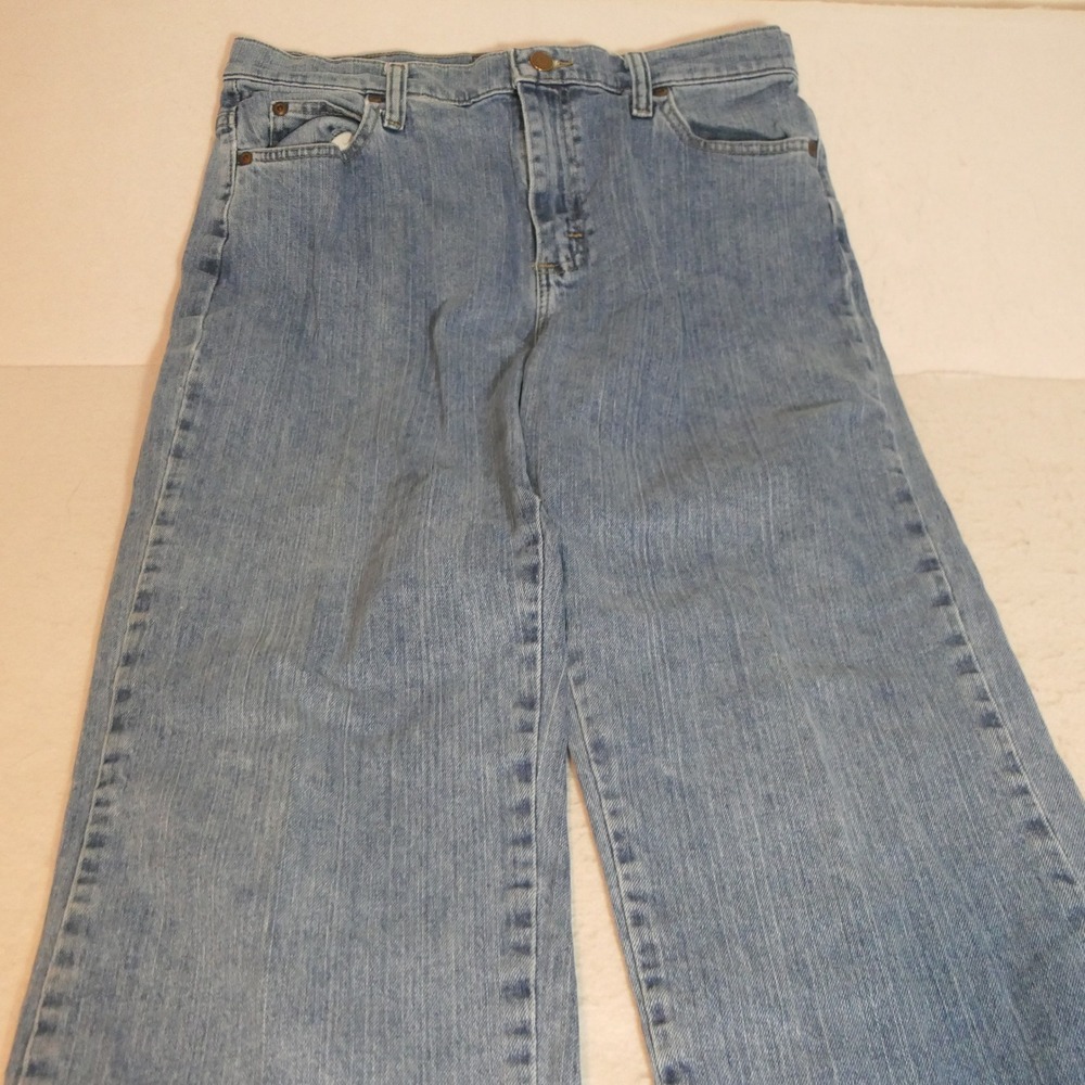 Lee Women Jeans 12 Short Blue Relaxed Fit Straight Leg Y2K Retro Mom Jeans Basic